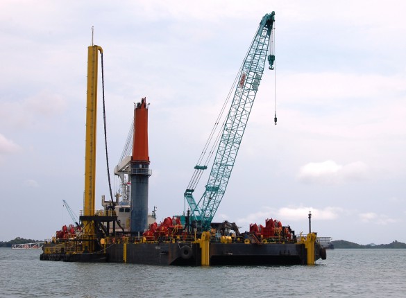 Koon Construction Fall Pipe Pontoon started operating